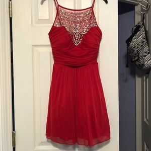 Red homecoming dress
